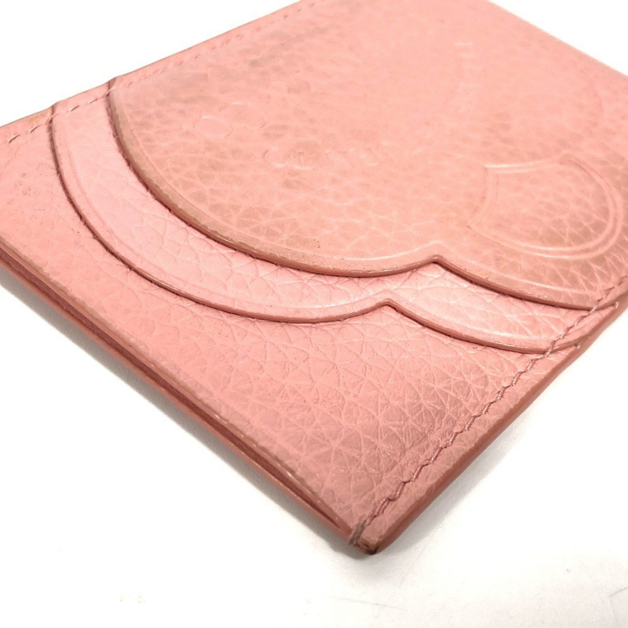 Tiffany & Co. TIFFANY&Co. Tiffany Return to Heart Business Card Holder Pass Case Holder/Card Leather Women's Pink Size ONE SIZE - 4 Thumbnail