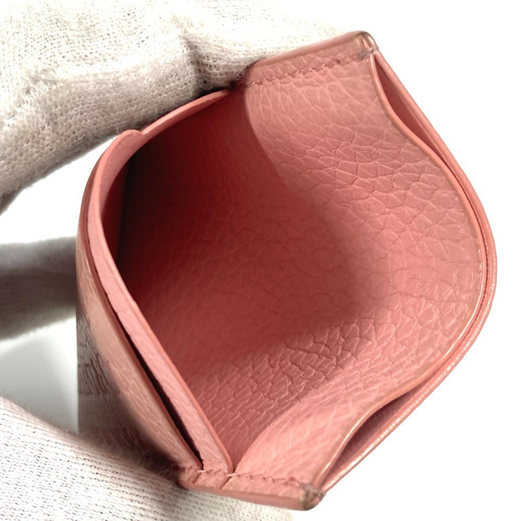Tiffany & Co. TIFFANY&Co. Tiffany Return to Heart Business Card Holder Pass Case Holder/Card Leather Women's Pink Size ONE SIZE - 9 Thumbnail