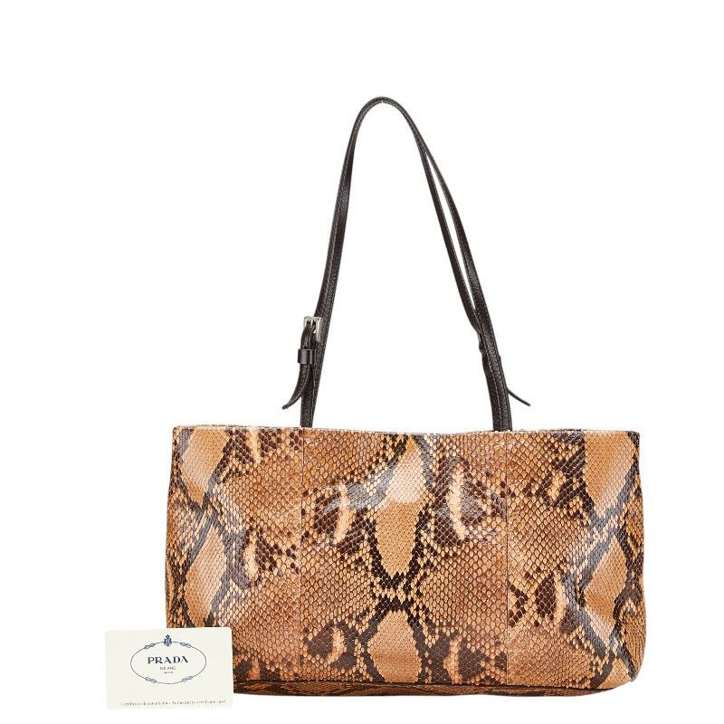 Prada Prada Prada B11189 Python Leather Handbag Leather Handbag B11189 Size ONE SIZE - 12 Thumbnail