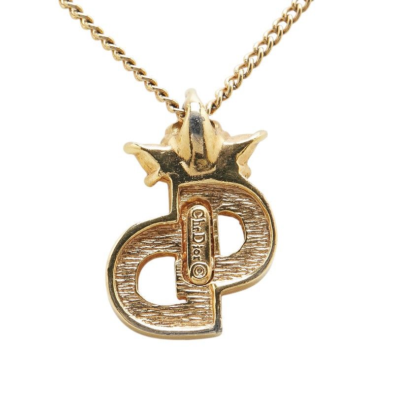 Dior Dior Christian Dior CD Logo Rhinestone Necklace Metal Necklace Size ONE SIZE - 3 Thumbnail