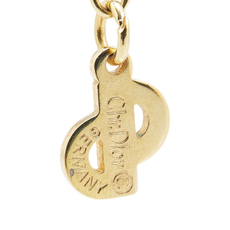 Dior Dior Christian Dior CD Logo Rhinestone Necklace Metal Necklace Size ONE SIZE - 6 Thumbnail