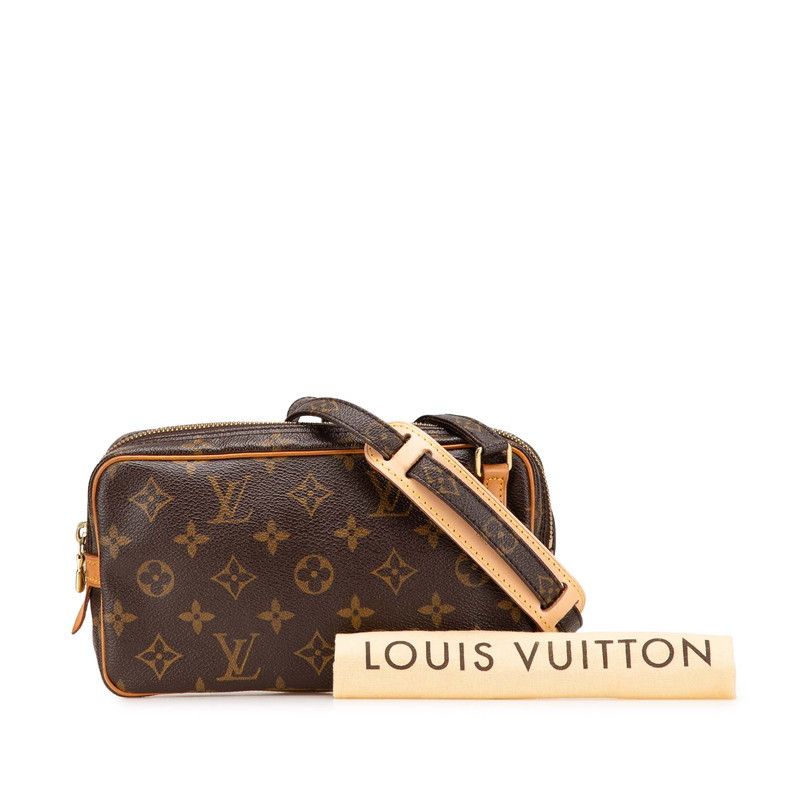 Louis Vuitton Louis Vuitton Louis Vuitton Pochette Marli Bandouliere Monogram Shoulder Bag Canvas Crossbody Bag M51828 Size ONE SIZE - 10 Thumbnail