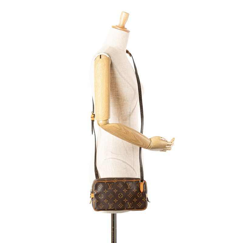 Louis Vuitton Louis Vuitton Louis Vuitton Pochette Marli Bandouliere Monogram Shoulder Bag Canvas Crossbody Bag M51828 Size ONE SIZE - 11 Thumbnail