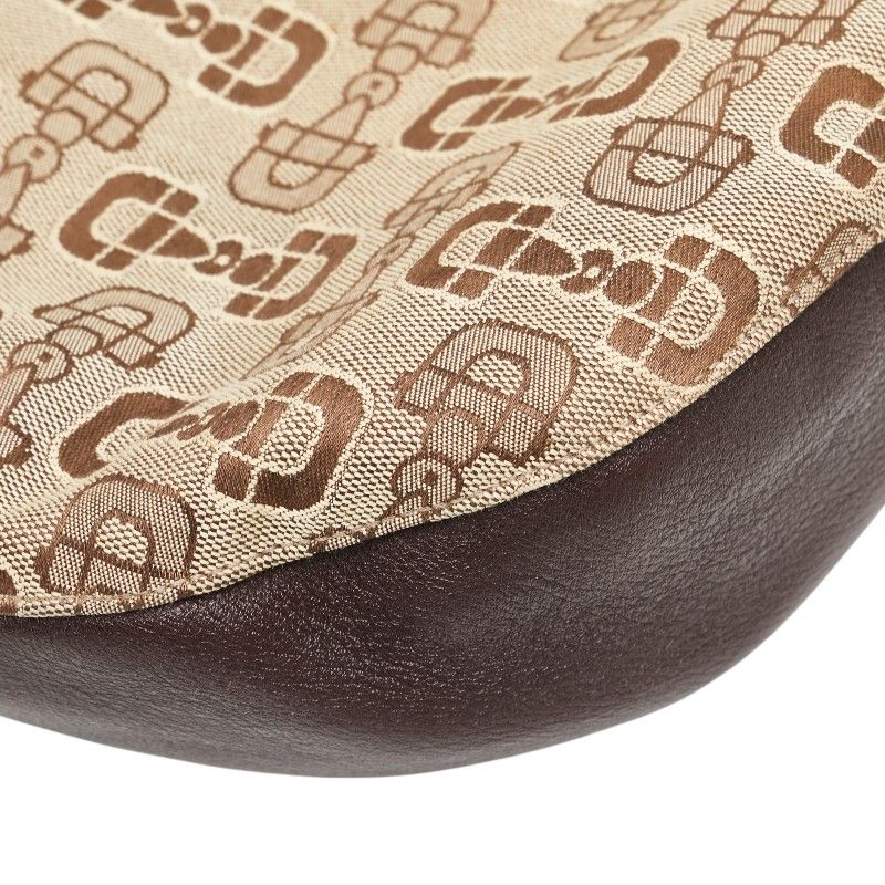 Gucci Gucci Gucci Horsebit Motif Canvas Leather Handbag Canvas Handbag 179777 Size ONE SIZE - 7 Thumbnail