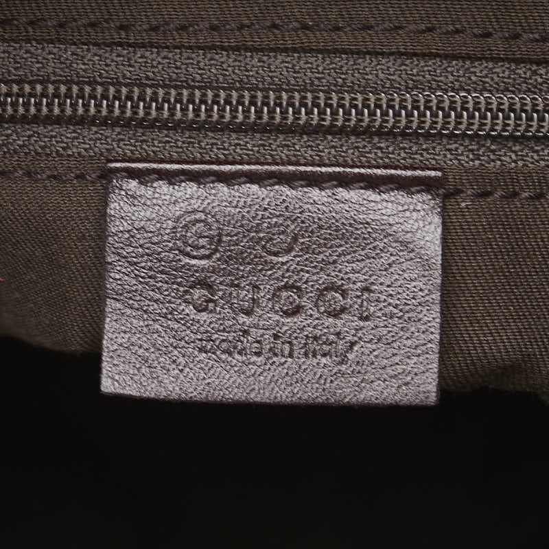 Gucci Gucci Gucci Horsebit Motif Canvas Leather Handbag Canvas Handbag 179777 Size ONE SIZE - 10 Thumbnail