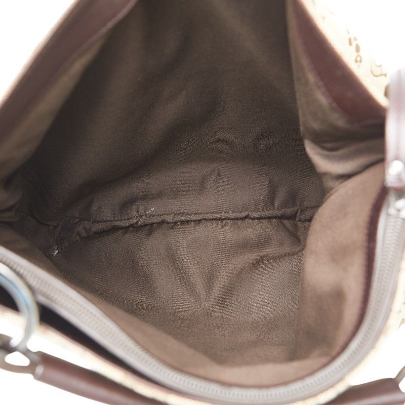 Gucci Gucci Gucci Horsebit Motif Canvas Leather Handbag Canvas Handbag 179777 Size ONE SIZE - 9 Thumbnail