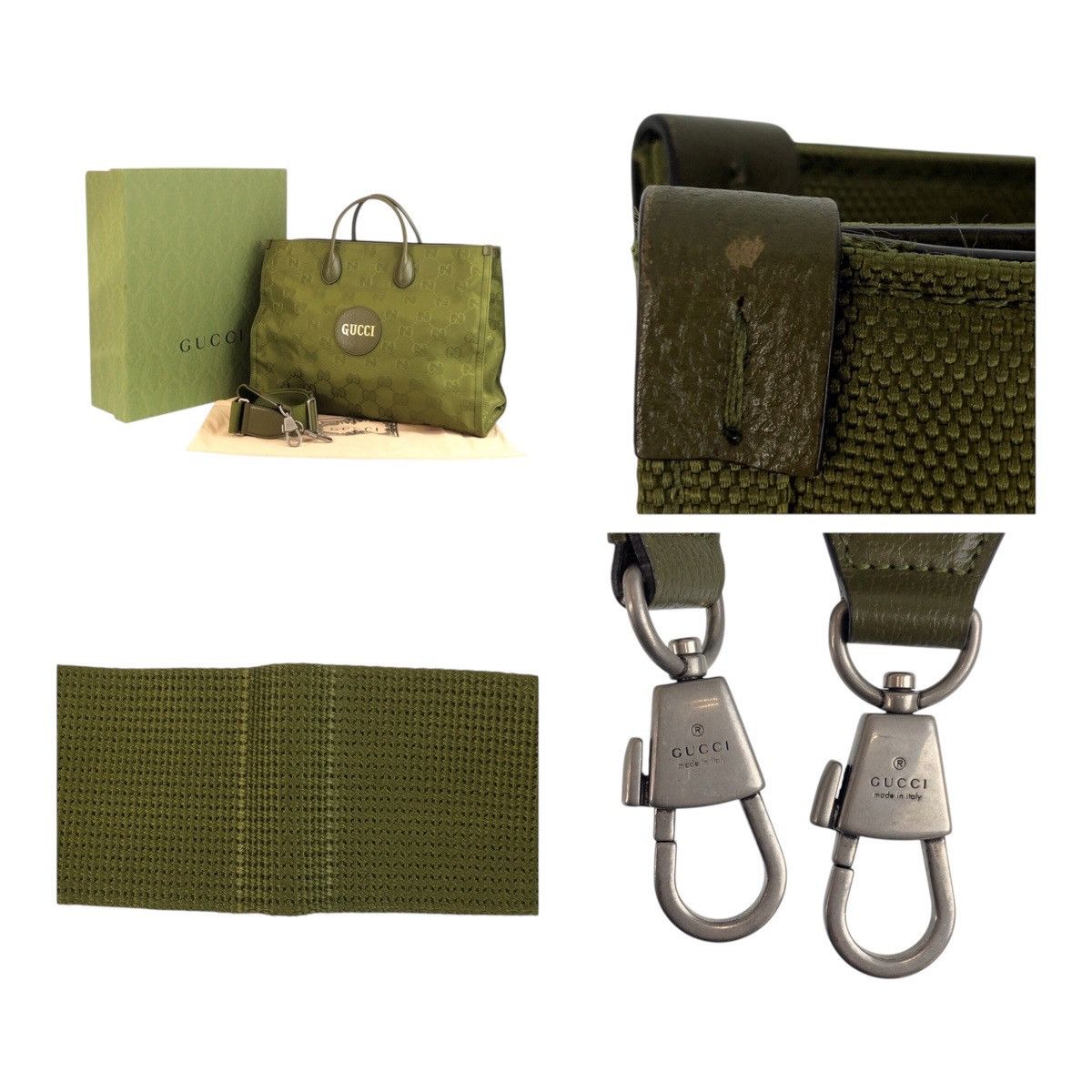 Gucci Gucci Gucci Off The Grid Nylon/Leather 2way Bag Leather Tote Bag 696042 Size ONE SIZE - 5 Thumbnail