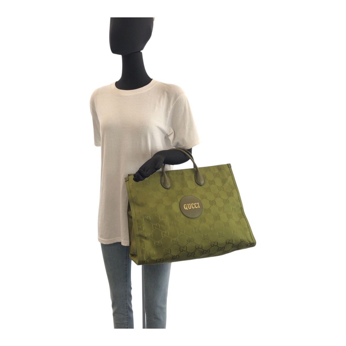 Gucci Gucci Gucci Off The Grid Nylon/Leather 2way Bag Leather Tote Bag 696042 Size ONE SIZE - 7 Thumbnail