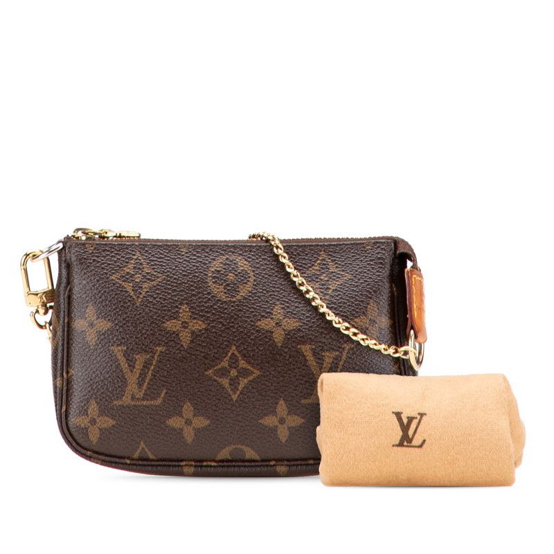 Louis Vuitton Louis Vuitton Louis Vuitton Mini Pochette Accessoires Monogram Accessory Pouch Canvas Handbag M58009 Size ONE SIZE - 10 Thumbnail