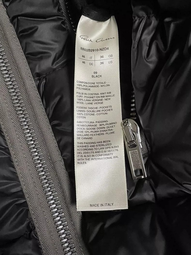 Rick Owens rick owens black puffer down jacket Size US L / EU 52-54 / 3 - 3 Thumbnail