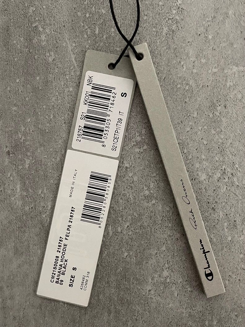 Rick Owens rick owens ro champion hoodie Size US S / EU 44-46 / 1 - 5 Thumbnail