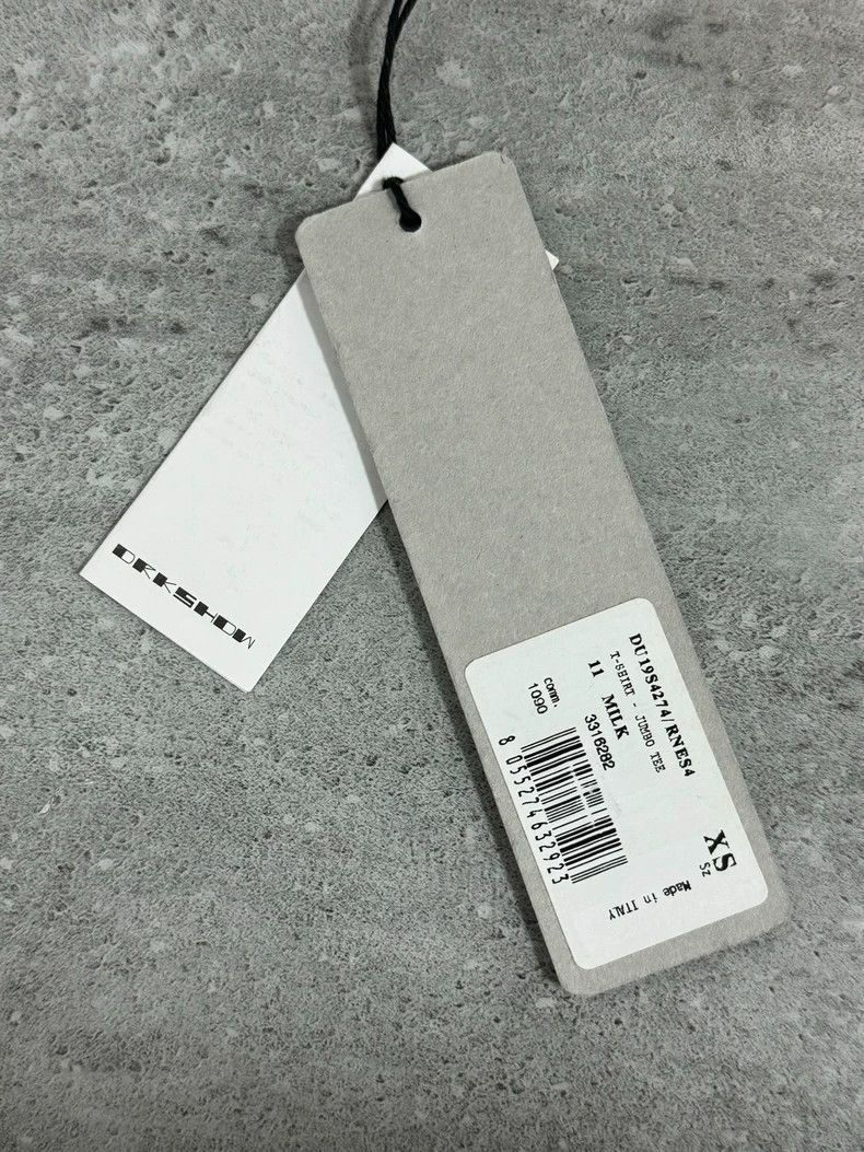 Rick Owens rick owens xs 5-sleeve white tee Size US XS / EU 42 / 0 - 4 Thumbnail