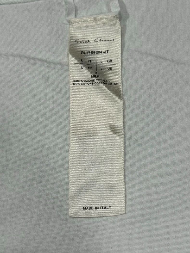 Rick Owens rick owens white short sleeve tee Size US S / EU 44-46 / 1 - 5 Thumbnail