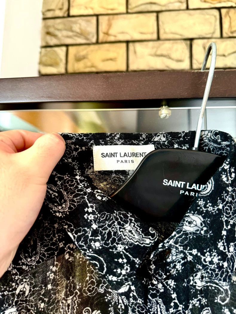 Saint Laurent Paris saint laurent 19ss paisley long sleeve Size US S / EU 44-46 / 1 - 3 Thumbnail