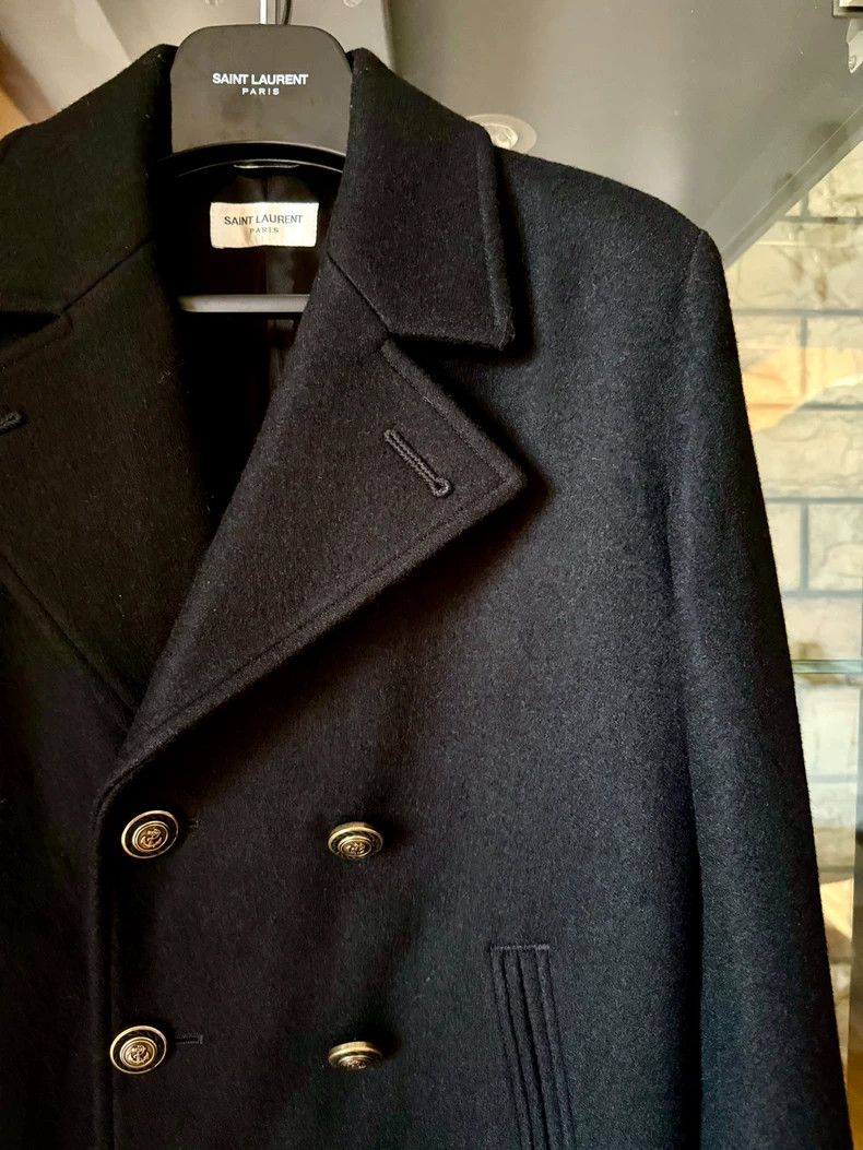 Saint Laurent Paris saint laurent 20fw black double - breasted coat Size US S / EU 44-46 / 1 - 2 Thumbnail