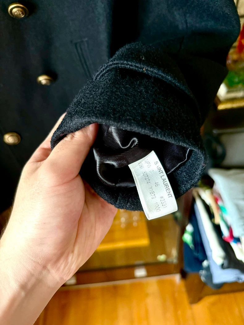 Saint Laurent Paris saint laurent 20fw black double - breasted coat Size US S / EU 44-46 / 1 - 5 Thumbnail