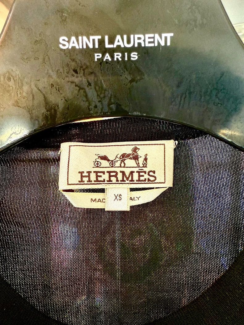 Hermes hermes black blue silk zip sweater Size US XS / EU 42 / 0 - 3 Thumbnail