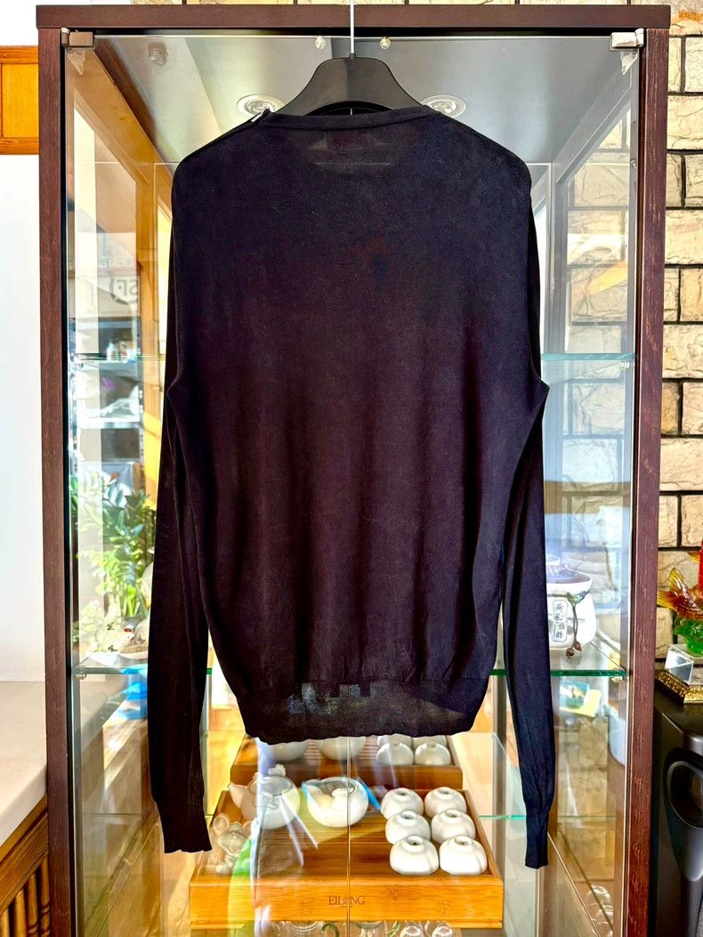 Hermes hermes black blue silk zip sweater Size US XS / EU 42 / 0 - 4 Thumbnail