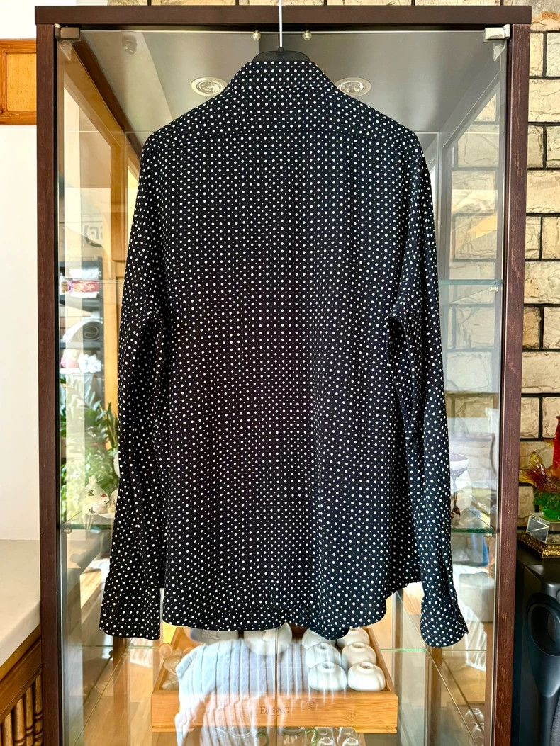 Celine celine 23ss black polka dot shirt Size US S / EU 44-46 / 1 - 4 Thumbnail