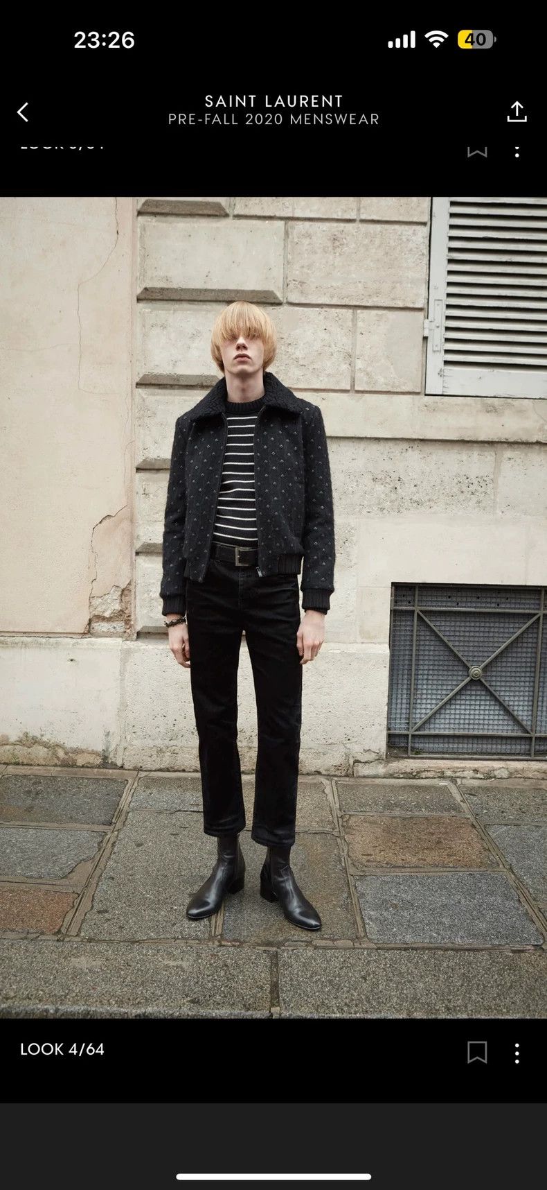 Saint Laurent Paris saint laurent 22ss black denim jeans Size US 29 - 8 Thumbnail