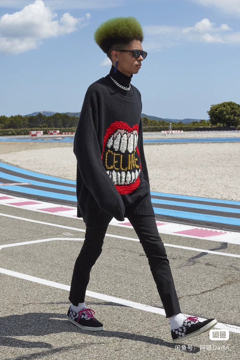 Celine celine 21ss black lip sweater Size US S / EU 44-46 / 1 - 6 Thumbnail