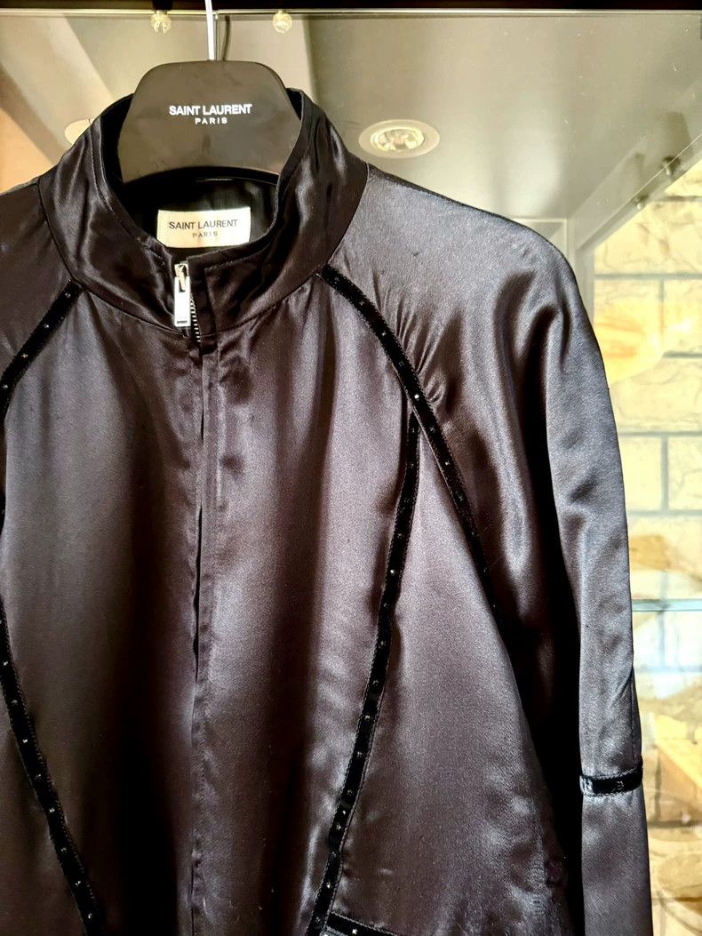Saint Laurent Paris saint laurent black silk jacket Size US S / EU 44-46 / 1 - 2 Thumbnail