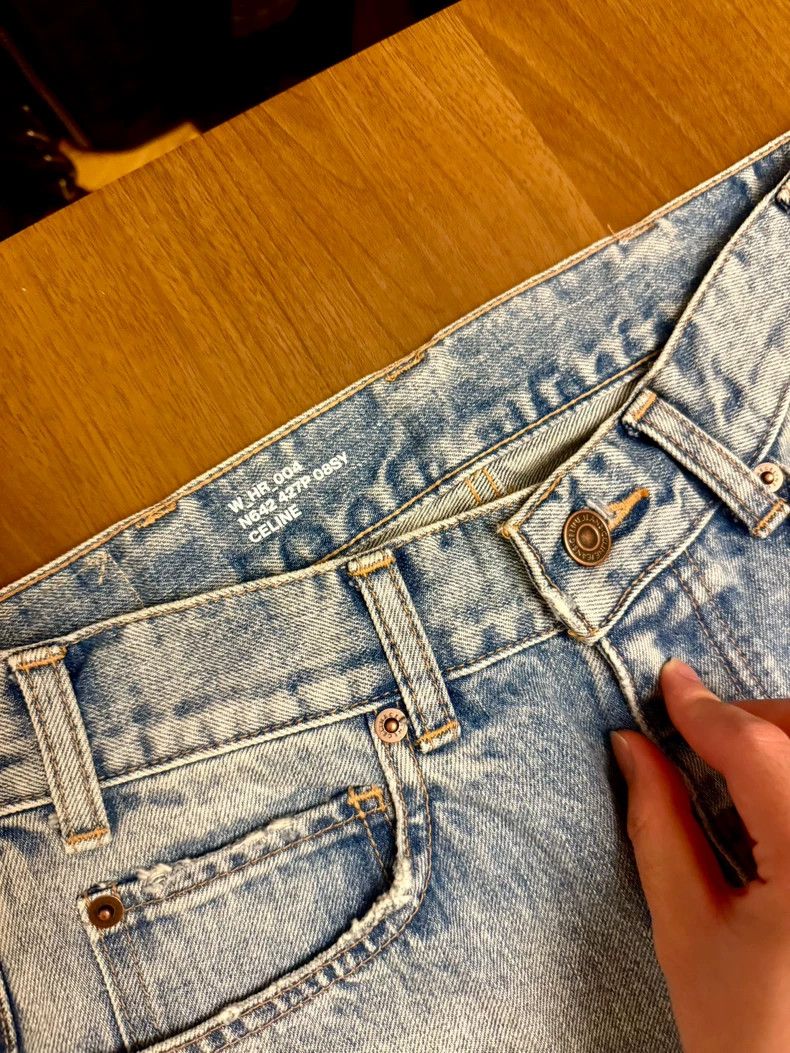 Celine celine 21ss light blue ripped jeans Size US 30 / EU 46 - 3 Thumbnail