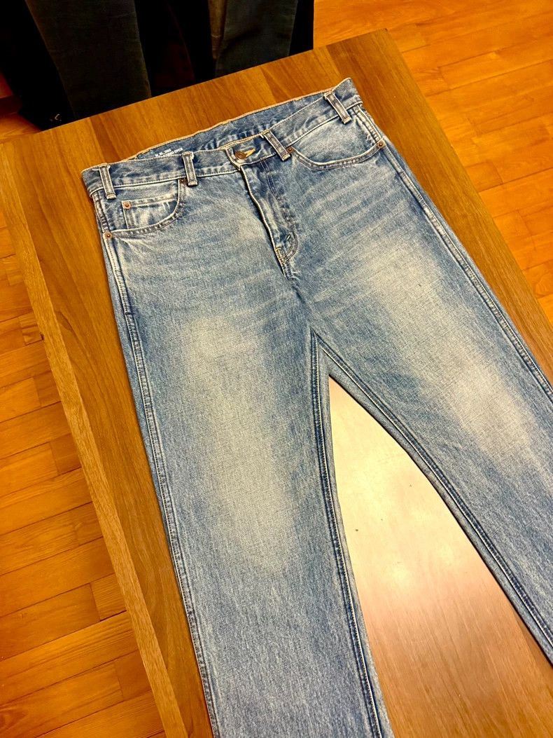 Celine celine 19ss light blue denim jeans Size US 31 - 2 Thumbnail