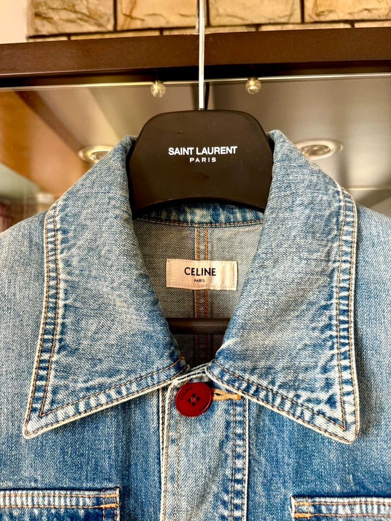 Celine celine 20ss light blue denim jacket Size US S / EU 44-46 / 1 - 3 Thumbnail