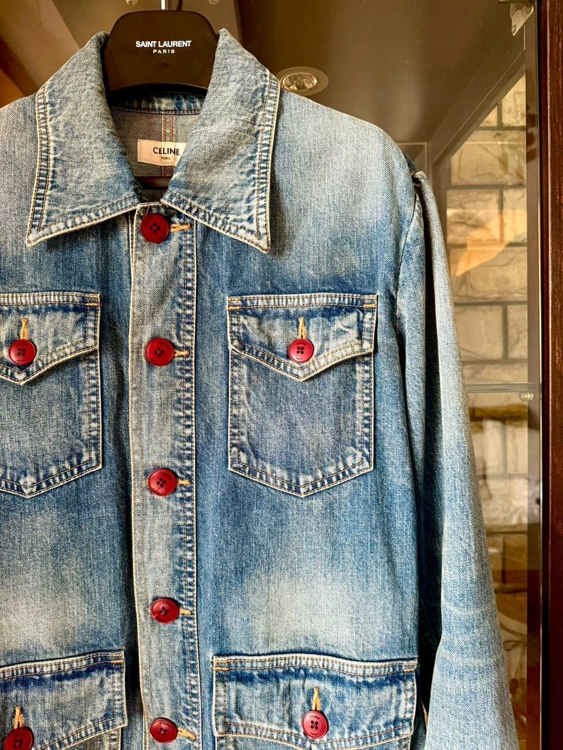 Celine celine 20ss light blue denim jacket Size US S / EU 44-46 / 1 - 2 Thumbnail