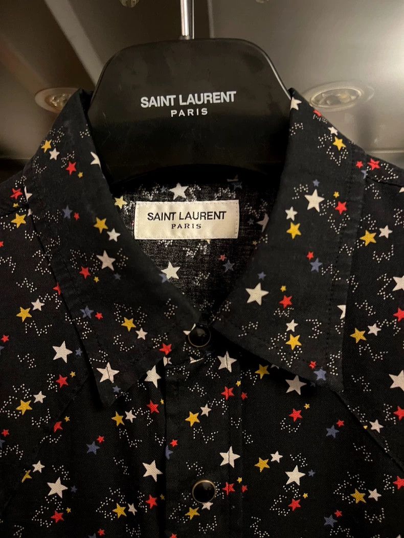 Saint Laurent Paris saint laurent black star print shirt Size US S / EU 44-46 / 1 - 3 Thumbnail