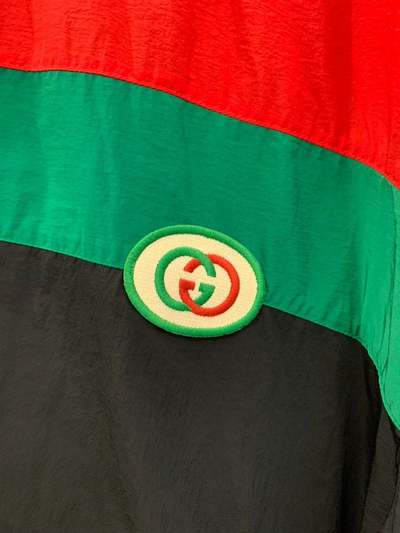 Gucci Gucci Green Red Black Windbreaker Size US L / EU 52-54 / 3 - 4 Thumbnail