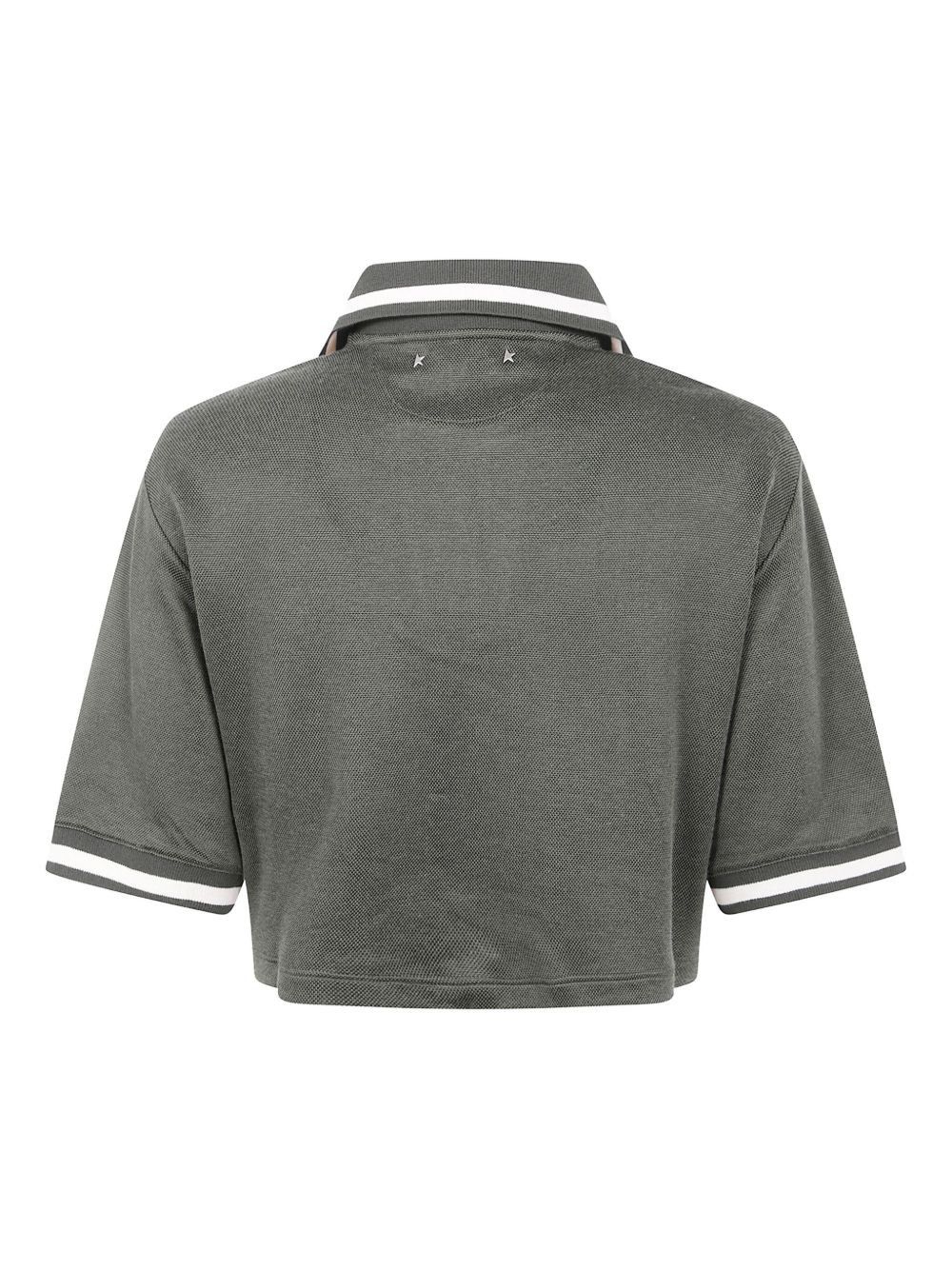 Golden Goose COTTON CROPPED POLO SHIRT Size S / US 4 / IT 40 - 2 Thumbnail