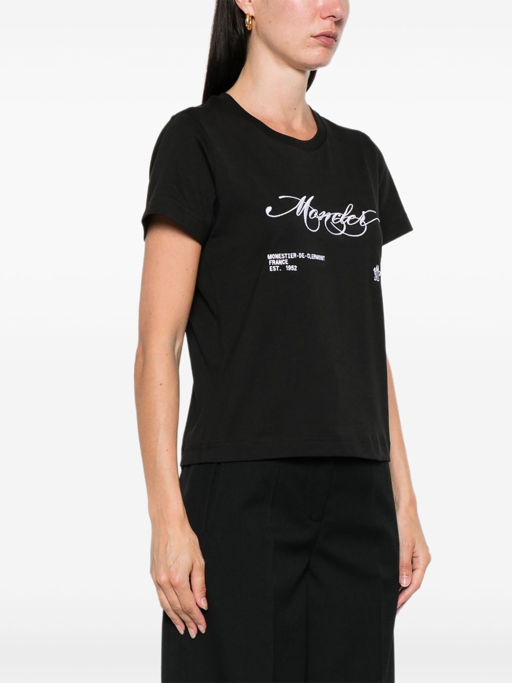 Moncler LOGO COTTON T-SHIRT Size M / US 6-8 / IT 42-44 - 5 Thumbnail