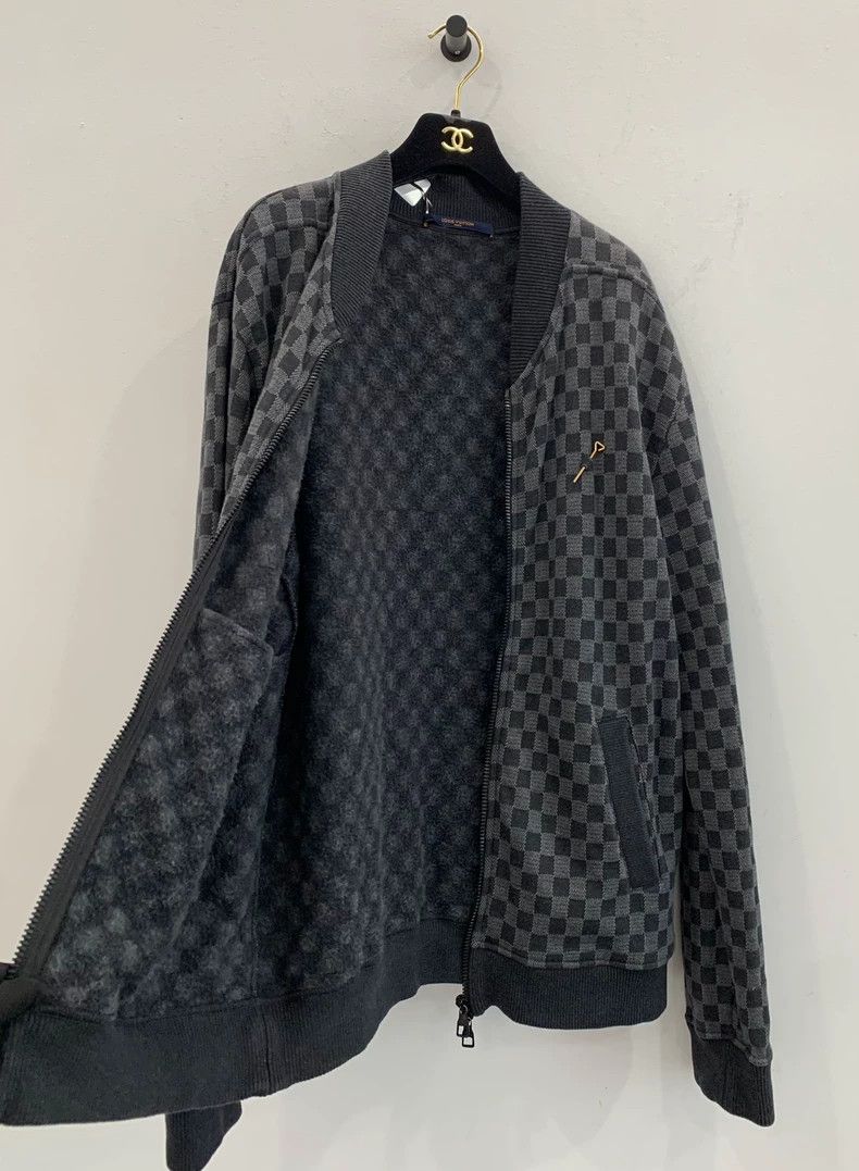 Louis Vuitton LV black checkered men's jacket Size US L / EU 52-54 / 3 - 3 Thumbnail
