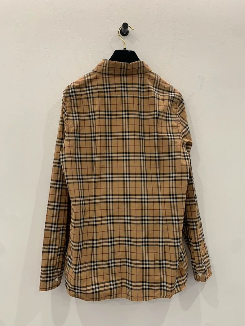 Burberry Burberry Brown Plaid Long Sleeve Shirt Size US M / EU 48-50 / 2 - 2 Thumbnail