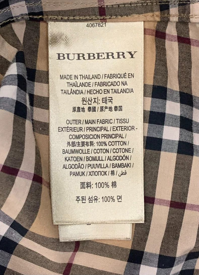 Burberry Burberry Brown Plaid Long Sleeve Shirt Size US M / EU 48-50 / 2 - 6 Thumbnail