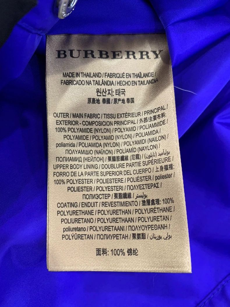 Burberry Burberry Blue Hooded Windbreaker Jacket Size US S / EU 44-46 / 1 - 5 Thumbnail