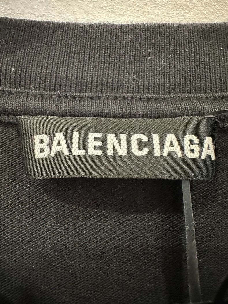 Balenciaga Balenciaga Paris Black Short Sleeve Tee Size US M / EU 48-50 / 2 - 4 Thumbnail
