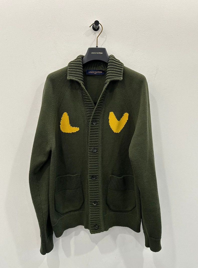 Louis Vuitton LV x Nigo green tiger wool knit sweater Size US L / EU 52-54 / 3 - 2 Thumbnail