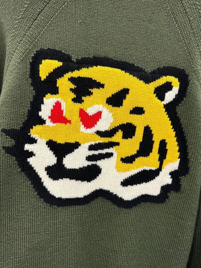 Louis Vuitton LV x Nigo green tiger wool knit sweater Size US L / EU 52-54 / 3 - 4 Thumbnail