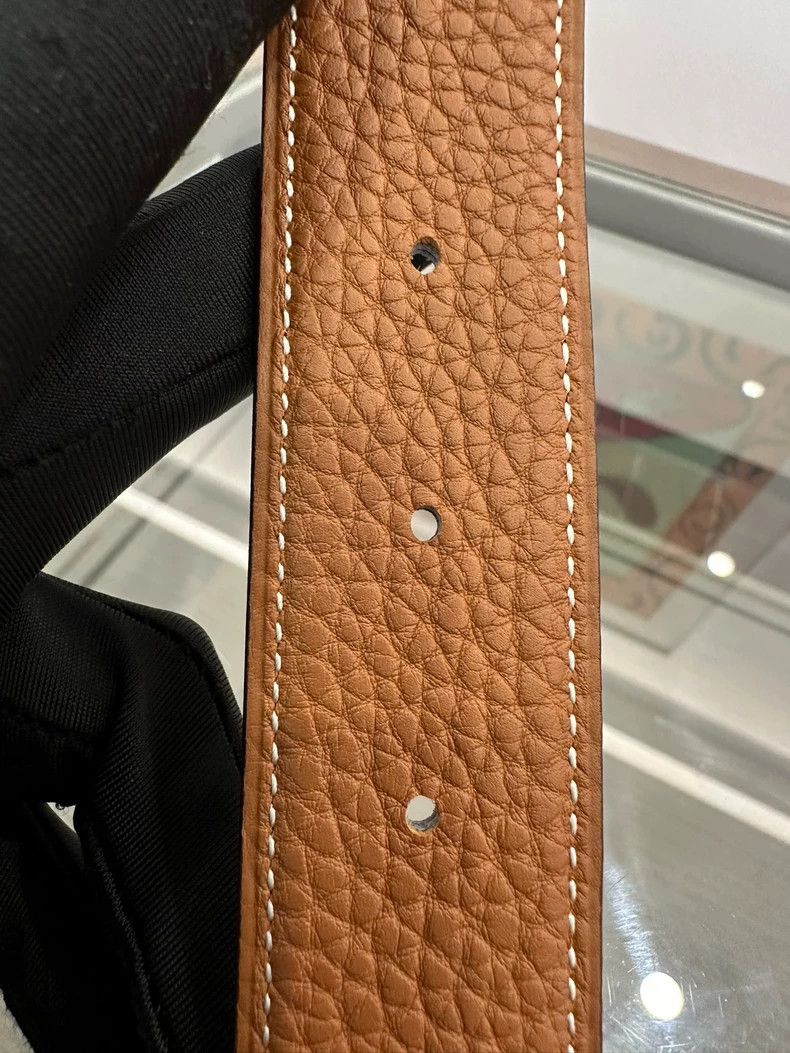Hermes Hermes brown black men's belt Size ONE SIZE - 6 Thumbnail