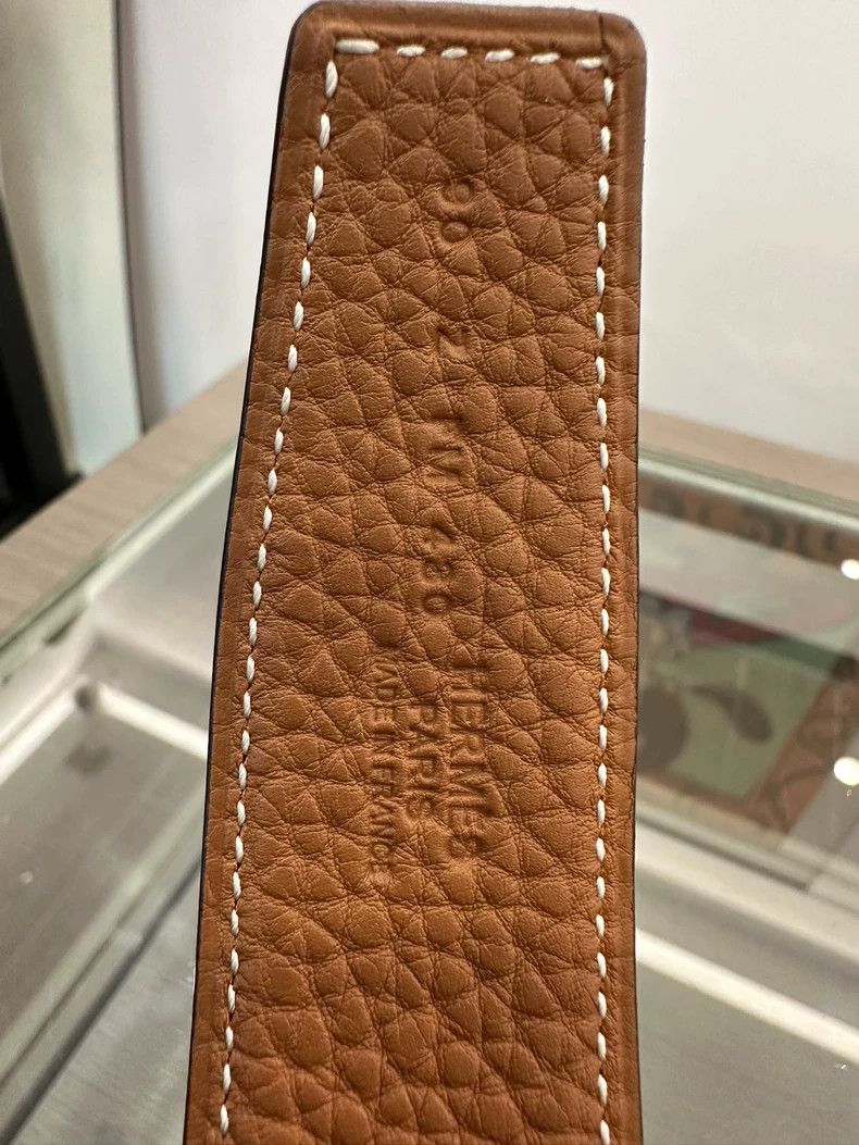 Hermes Hermes brown black men's belt Size ONE SIZE - 7 Thumbnail