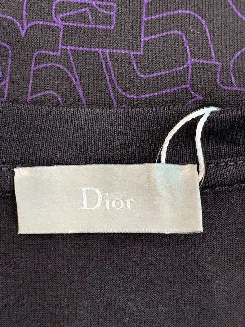 Dior Dior purple logo men's short sleeve tee Size US M / EU 48-50 / 2 - 4 Thumbnail