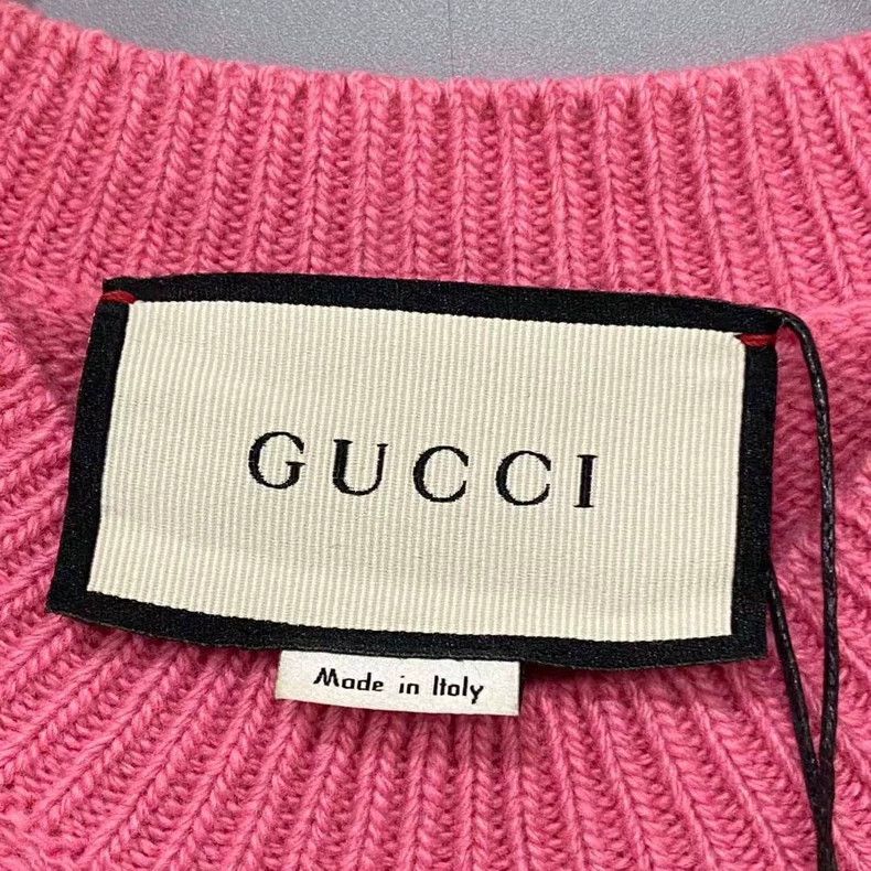 Gucci gucci pink knit sweater with logo Size US XS / EU 42 / 0 - 5 Thumbnail