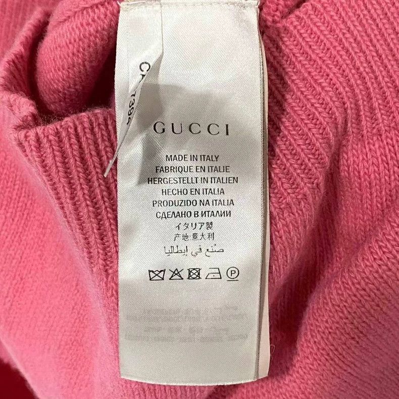 Gucci gucci pink knit sweater with logo Size US XS / EU 42 / 0 - 4 Thumbnail
