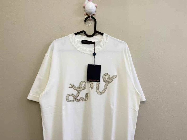 Louis Vuitton LV White Snake Embroidery Short Sleeve Size US L / EU 52-54 / 3 - 2 Thumbnail