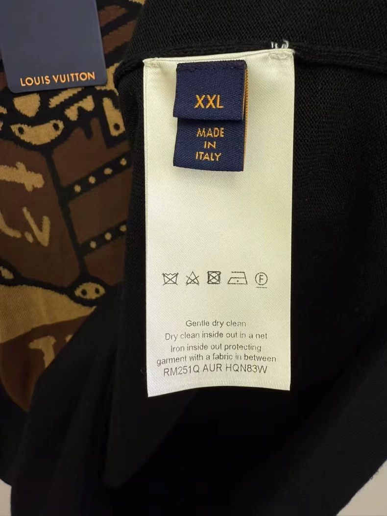 Louis Vuitton Louis Vuitton black trunk logo short sleeve Size US XXL / EU 58 / 5 - 3 Thumbnail