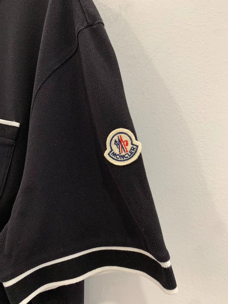 Moncler Black Men´s Polo Short Tee Menswear