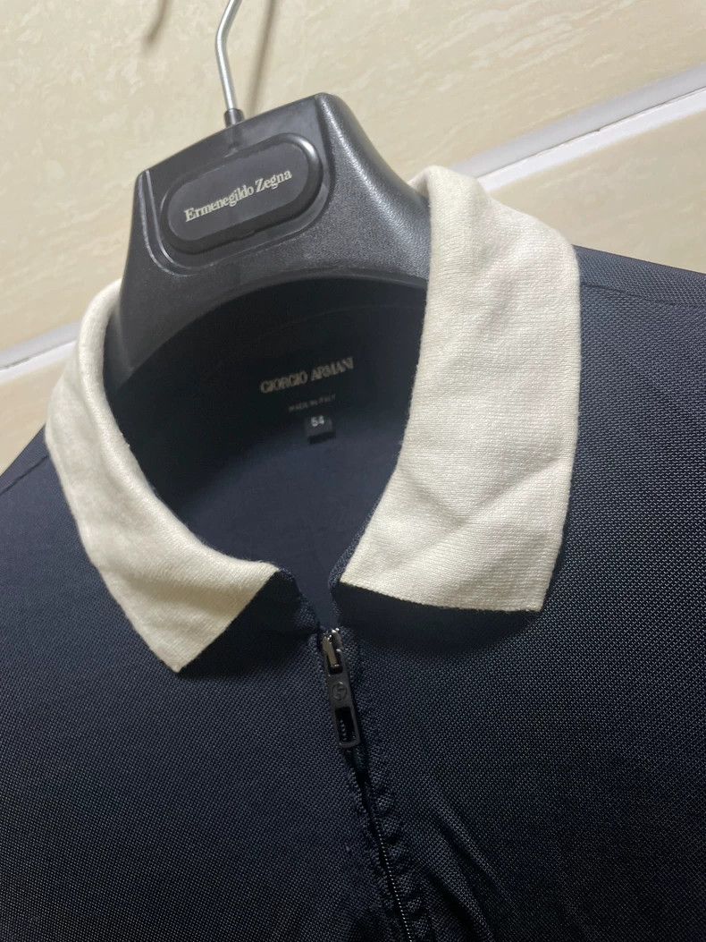 Emporio Armani Giorgio Armani Zip Polo Shirt Size US L / EU 52-54 / 3 - 5 Thumbnail